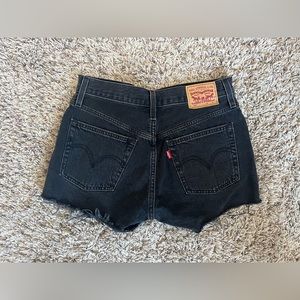 Black Levi Jean Shorts